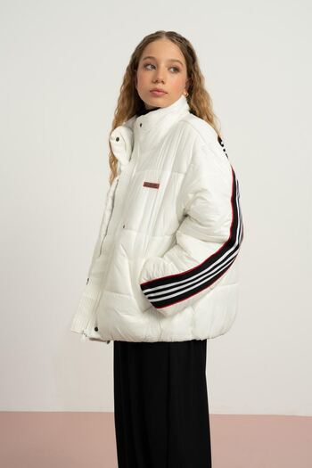 HAUSEkids 9-15 Years Old Northlight Premium Girls' Padded Coat-Ecru