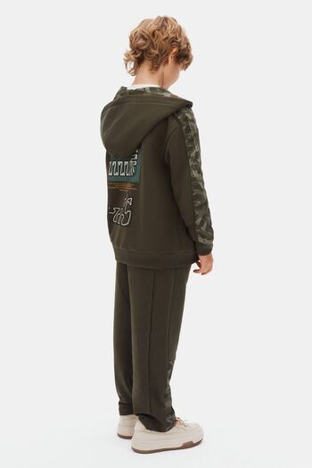 HAUSEkids 8-14 Years Patterns Reflect Boys' 3-Piece Set-Khaki