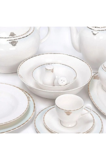 LA MESA 47 Pieces Porcelain Dinner Set