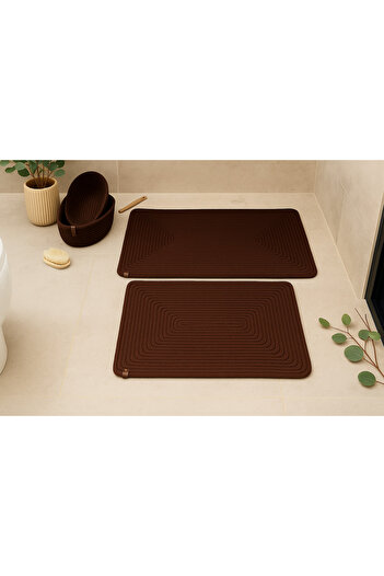 MaVaux Vndk Jute, Wicker, Bath Mat Set, Bathroom Basket Set, Mat Set Toilet Seat Set Bath Set
