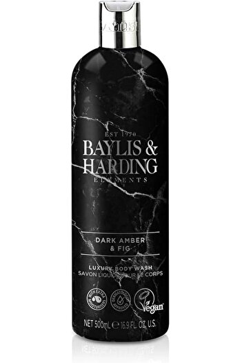 Baylis & Harding and Elements Dark Amber Fig Luxury Body Wash 500ml | Moisture Rich | Dermatologist
