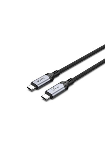 Unitek USB-C Power Delivery 3.1 Charging Cable, Supports Up To 480Mbps, 2M, Space Gray | C14110GY-2M