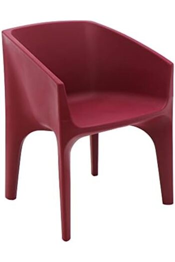TRAMONTINA Paco ECO Burgundy I'm Green Bio-Based Polyethylene Armchair