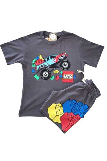 Tiny Boys' Car Printed T-Shirt and Shorts Set
