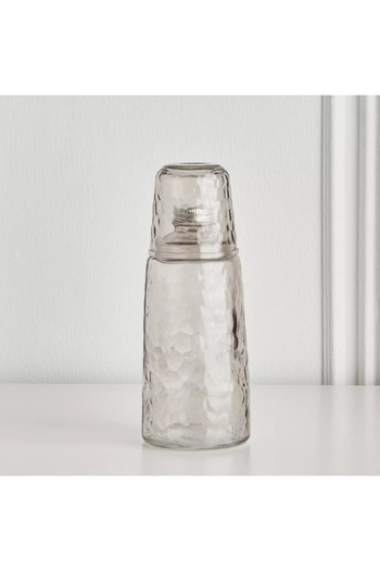 Generic Alda Glass Bottle with Cup - 1.1 L