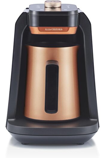 Arzum Turkish Coffee Maker OK0038-04 Rich Pro Plus Oka with Water Tank, Copper Color