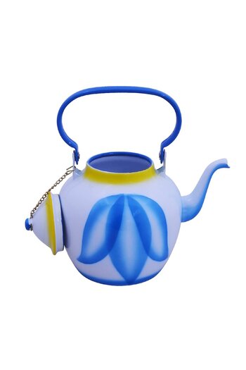 FFA Aluminum Glazed Pot with Handle and Lid, 1 Liter