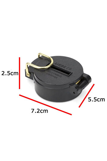 ARGEUS Hs-Dc45-1 Plastic Compass Black