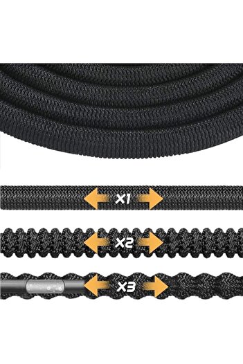 EBA Extendable Garden Hose 60m eBA®, Spray Gun with 8 Spray Types, Anti-Twist/Adjustable Pressure/Lock