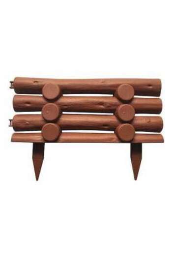 Artool Gard ornamental de gradina, panou din plastic, maro, 44x31 cm