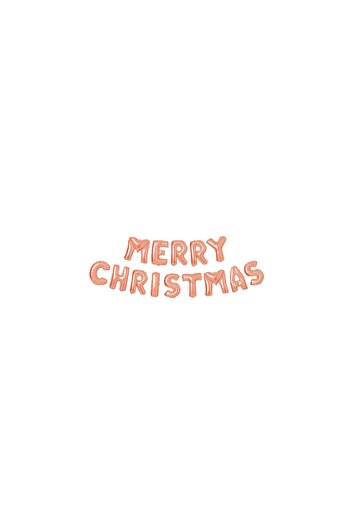 Mercaton Christmas Balloon 'Merry Christmas' - Rose Gold