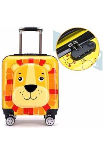 Mercaton Trolley for Kids, Lion Model 3D, Polycarbonate, Yellow
