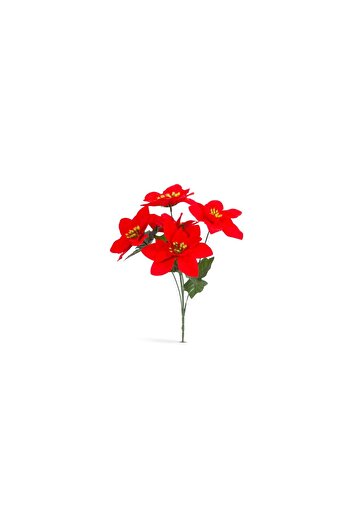 Mercaton Holiday Decor Red Poinsettia