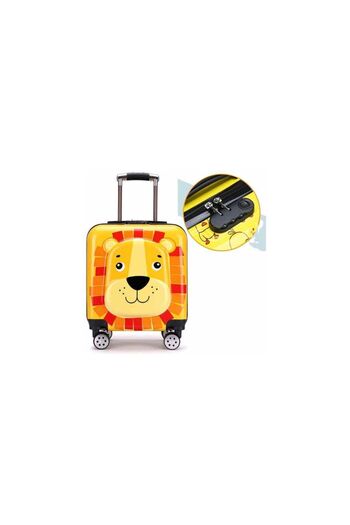 Mercaton Trolley for Kids, Lion Model 3D, Polycarbonate, Yellow