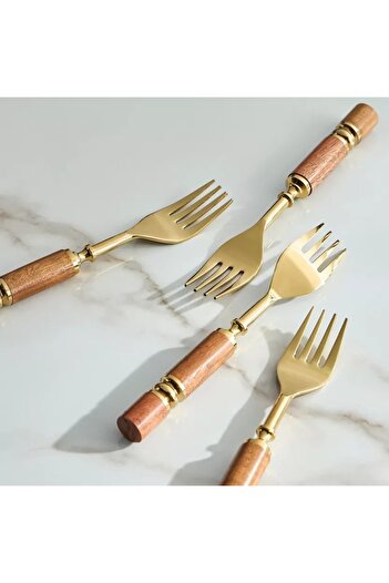 Generic 4-Piece Dessert Fork Set