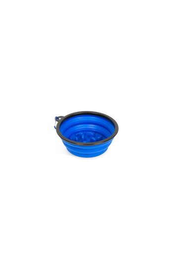 Yummie Foldable Bowl Slow Feeding Blue 1000 ml