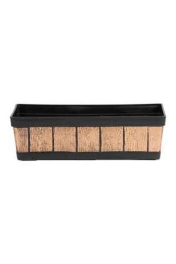 Strend Pro Flower pot, Strend Pro, wood effect model, 47x15x17 cm