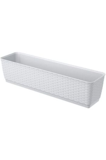 Prosperplast Decorative Planter, Prosperplast, Rattan Imitation, White, 5915.414.2 cm