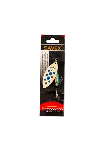 SAVEX Turna levrek trout swivel fishing spoon - alpine long - gold/blue - no:2/16gr