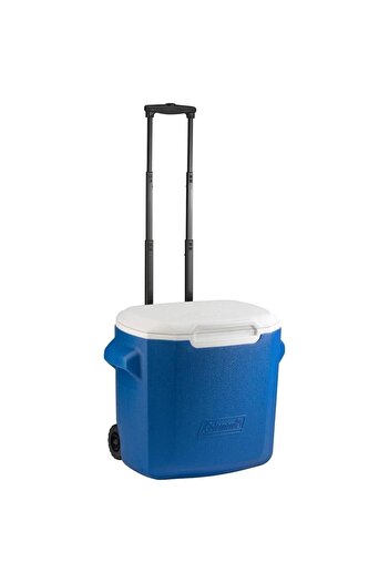 Coleman Cooler Icebox - - 28 Qt Wheeled - 26 Lt - Blue/White