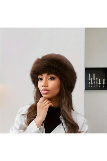 Wearflawless Trend, Viral Brown Russian Kalpak Hat, Russian Kalpak, Fur Kalpak
