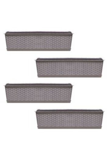 Mercaton Set 4 jardiniere decorative, cafeniu, 68.5×17.3×15 cm, Ratolla Case P