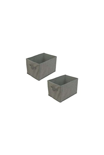 Mercaton Set 2 buc, Cutie Pliabila pentru Depozitare cu Pereti Laterali Rigizi, Max. 4 kg, 32 x 23 x
