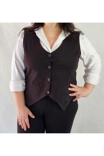 MRV DESIGN Plus Size Woven Vest