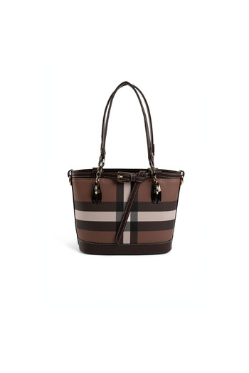 Silver Polo Women / Girls Shoulder Bag 1155-47370 Bag Mk85 Dark Brown-Matte Brown