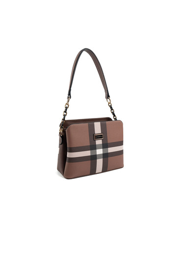 Silver Polo Women / Girls Crossbody Bag 937-47822 Crossbody Bag Mk85 Dark Brown-Matte