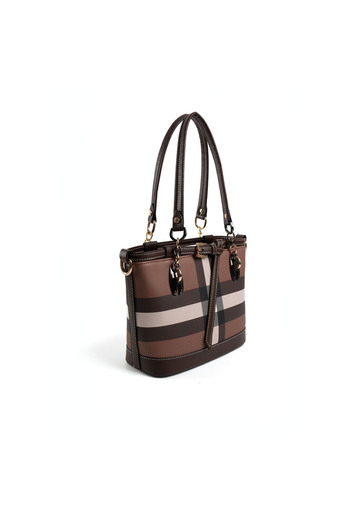 Silver Polo Women / Girls Shoulder Bag 1155-47370 Bag Mk85 Dark Brown-Matte Brown