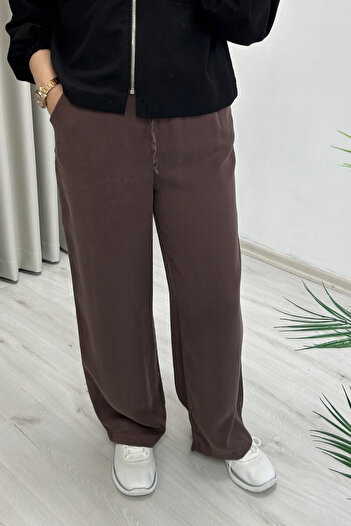 T Moda Store New Season Premium Fabric Soft Textured Flowy Women's Pants