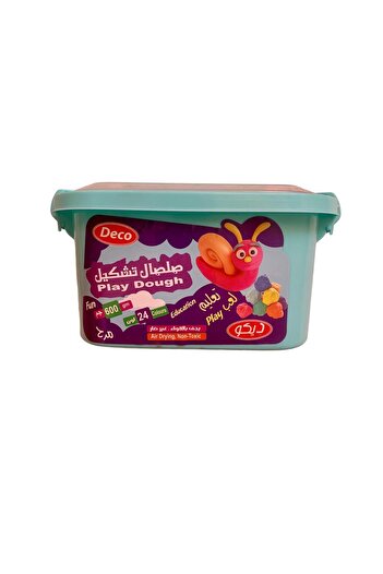 Generic Deco Modeling Clay 24 Colors 600g Safe for Kids Plastic Box