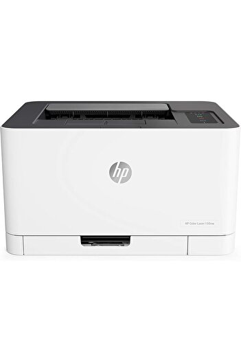 HP Color Laser 150NW Laser Printer, White, Standard
