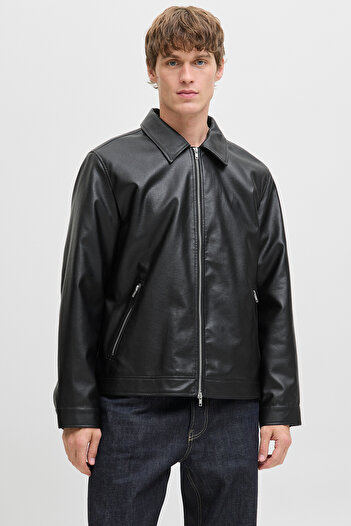 Jack & Jones Jjecasablanca Pu Jacket Men's Leather Jacket 12278839