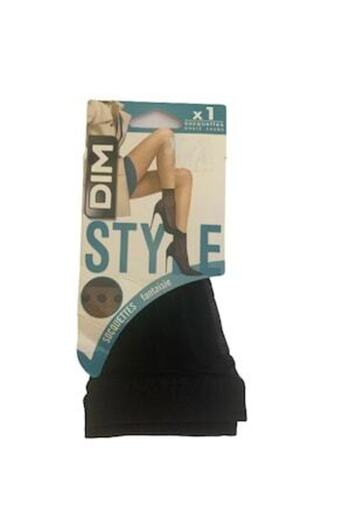 DİM Women's microfiber socks STYLE Black lace size 35-41
