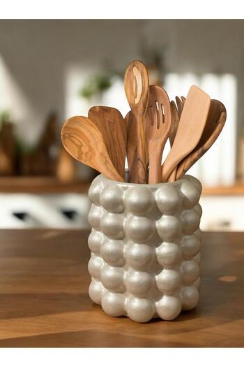 Porselian Bubble Concrete Decorative Vase |   Pampas & Bubble Design