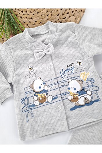 Butik Baby Boy Lion Printed Pajama Set Gift Set Double Pajama Set