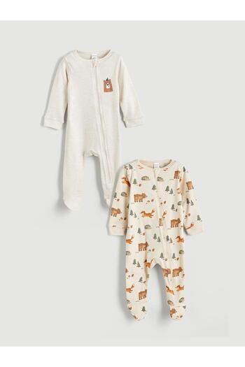 LC Waikiki Crew Neck Baby Boy Rompers 2-Piece (W5)