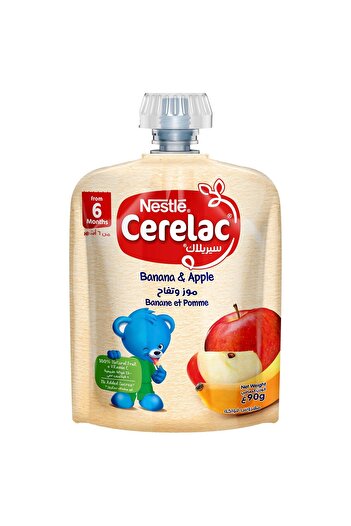 Nestle Cerelac Puree Banana Apple 90 g