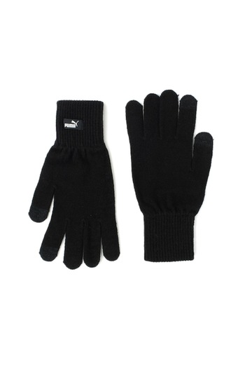 Puma , Unisex Knitted Gloves Compatible with Touchscreen Phones, Black, L-XL Standard