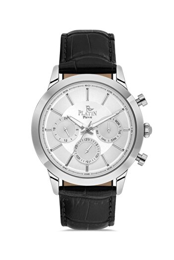 Platin Pierre Pl-1163Gb-J1 Leather Cord Functions Active Men's Wristwatch
