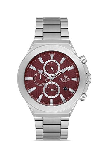 Platin Pierre Pl-1174Ga-A8 Steel Cord Functions Active Men's Wristwatch