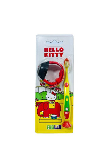 DİSNEP Disney Fab Lab Hello Kitty Kids Toothbrush with Light-Up Clock