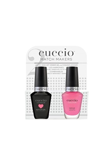 CUCCIO Kit Match Makers Colour, Dragon Fruit, 26 ml - Oja semipermanenta 13 ml si Lac unghii