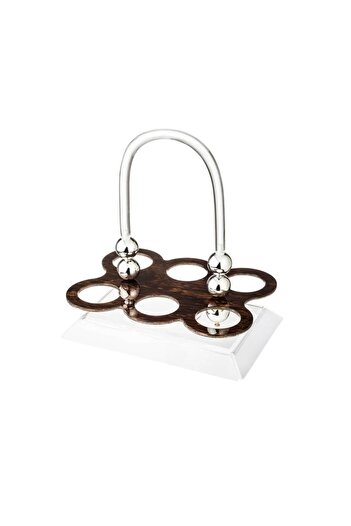 ORIAN Clear and brown acrylic coffee cup holder