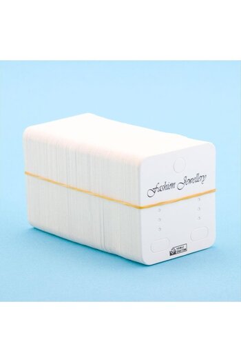 ZERO LAND Hn-Shop 4 Holes Earring Card-White