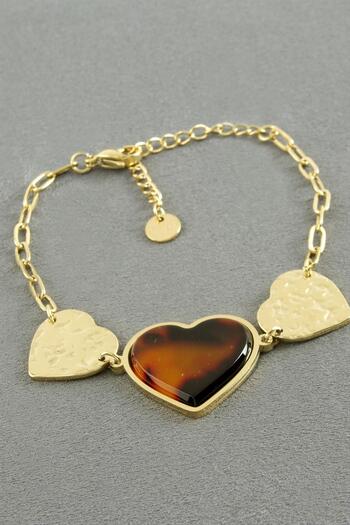 feryal Heart Luxury Steel Bracelet