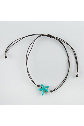 ZERO LAND Msa-Shop Starfish Figured Turquoise Stone Bracelet-Turquoise