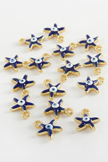 ZERO LAND Hn-Shop Starfish Single Handle Enamel Bracelet and Pendant Apparatus 1 Piece-Navy Blue